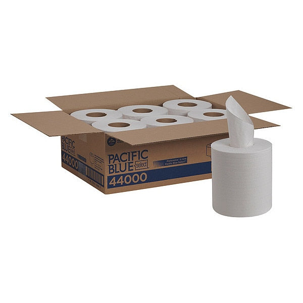 Pacific Blue Select Center Pull Paper Towels, 2, 520, 520 ft, White, 6 PK