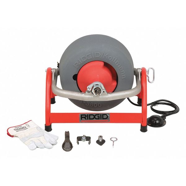 Drain Cleaning Machine, 3/8x100, 1/2x90