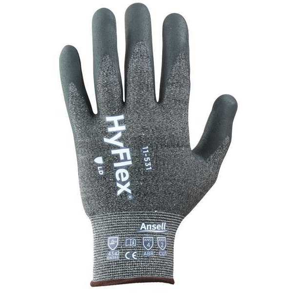 Cut Resistant Coated Gloves, A2 Cut Level, Nitrile, M, 1 PR