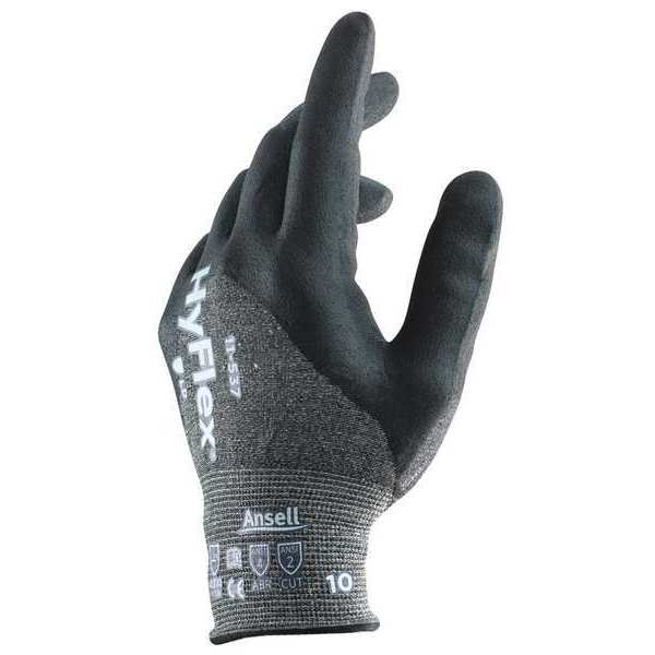 Cut Resistant Coated Gloves, A2 Cut Level, Nitrile, M, 1 PR
