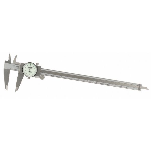 Dial Caliper, White, 0-12