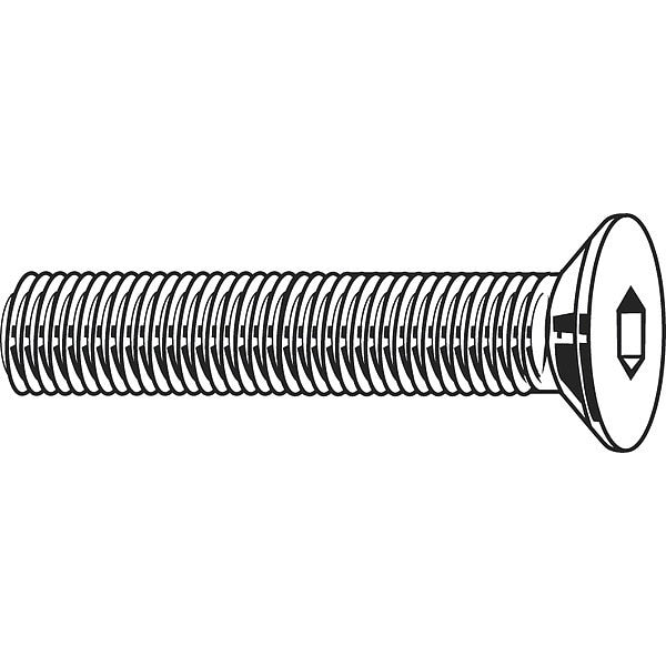 #10-32 Socket Head Cap Screw, Zinc Plated Steel, 7/8 in Length, 100 PK