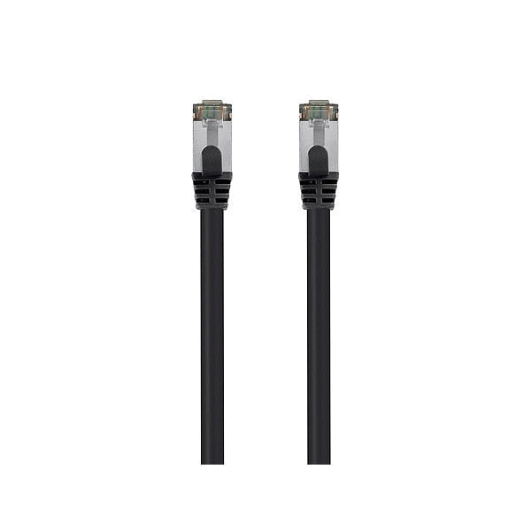 Voice and Data Patch Cord, Black, 30 ft L