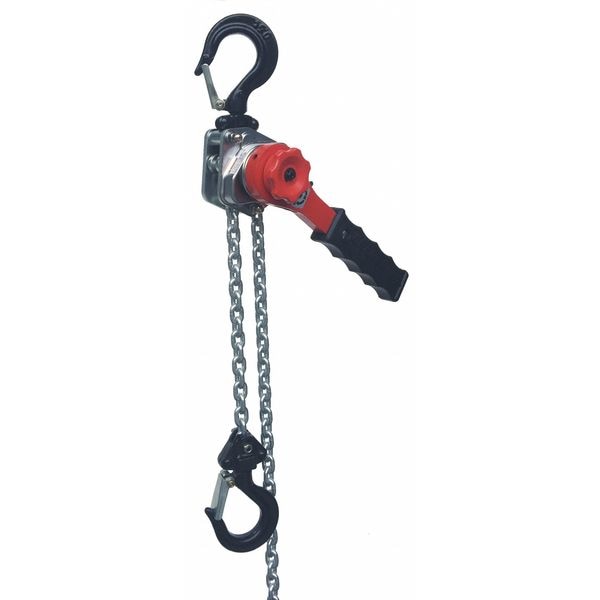 Lever Chain Hoist, 1,000 lb Load Capacity, 5 ft Hoist Lift, 29/32 in Hook Opening