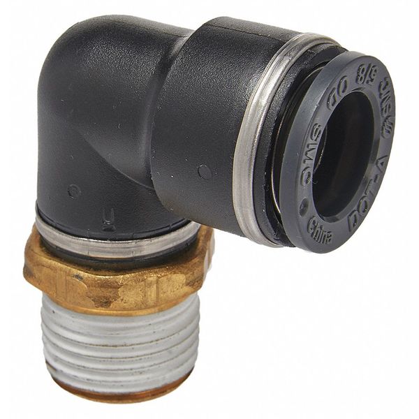 Male Elbow, Compression Type, Brass, PK2