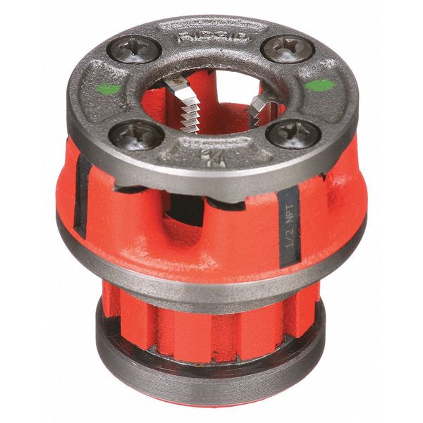 Head Pipe Threader w/ Dies, steel, 1/2in