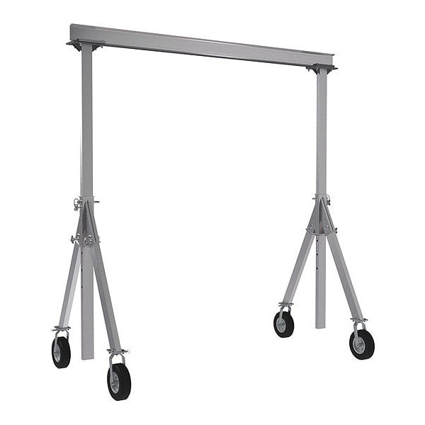 Alum Gantry Crane, Pneumatic Caster, 10x12