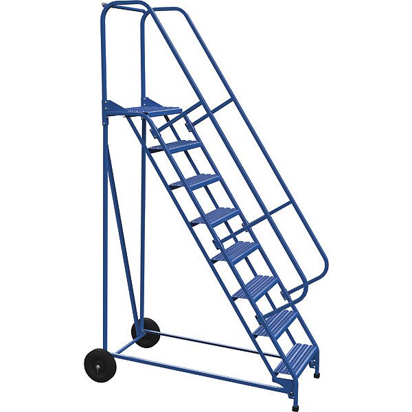 110 H Steel Roll A Fold Ladder, 58 deg., Grip, 8 Step, 8 Steps