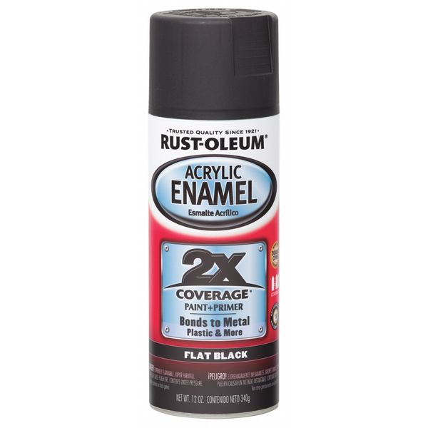 12 oz. Flat Black Auto Body Paint/Primer