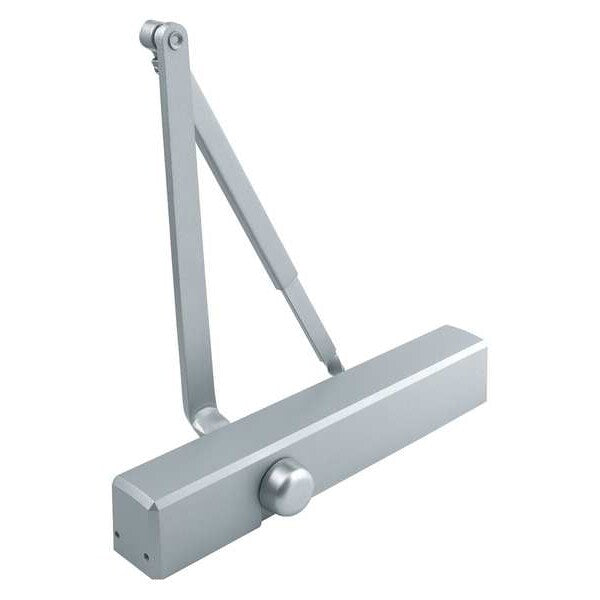Manual Hydraulic Stanley QDC 200 Door Closer Heavy Duty Interior and Exterior, Silver