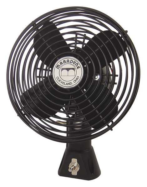Bolt-On Fan, 1.3A, Blk Painted Steel, 24VDC