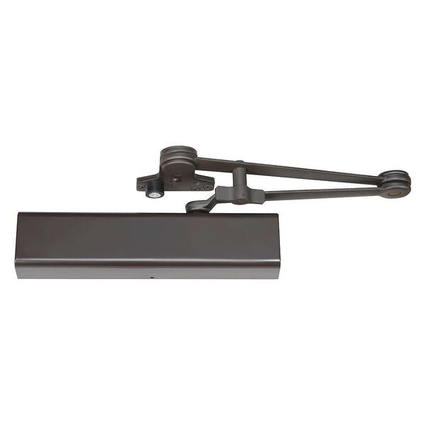 Manual Hydraulic Norton 210 Door Closer Heavy Duty Interior and Exterior, Dark Bronze