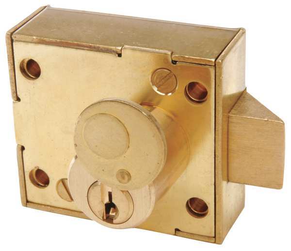Enclosure Lock, Pin, Raw Brass