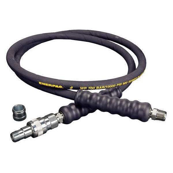 HA9206B, 6 ft., Heavy-duty Rubber High Pressure Hydraulic Hose, .25 in. Internal Diameter