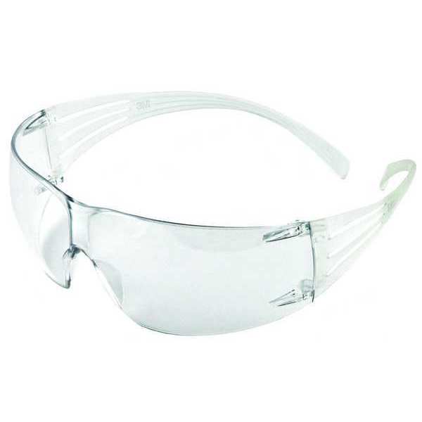 SecureFit Safety Glasses, 200 Series, Anti-Fog, Anti-Scratch, Frameless, Clear Arm, Clear Lens