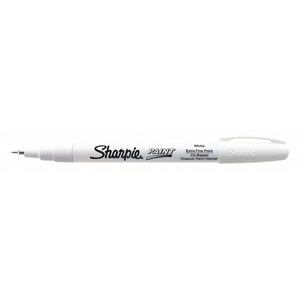 Paint Marker, Extra Fine Point, White, PK12