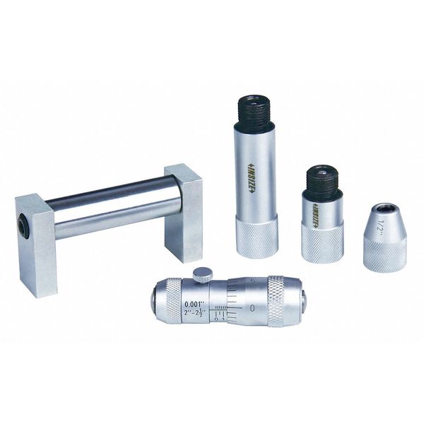 Tubular Inside Micrometer, Plain Thimble