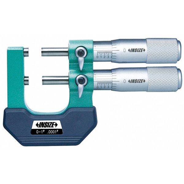Limit Micrometer, Flat Anvil, Mechanical, 0 to 1