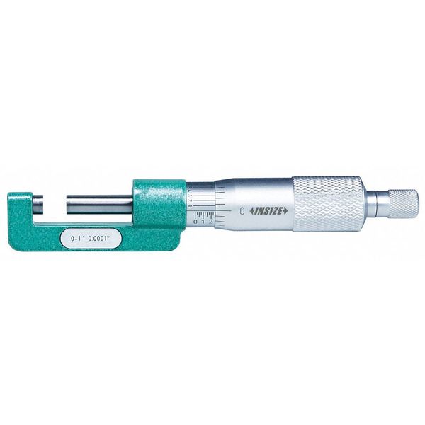 Hub Micrometer, Flat Anvil, Mechanical, 1 to 2