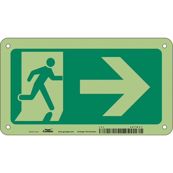 Safety Sign, 4 1/2 in x 8 in, Aluminum