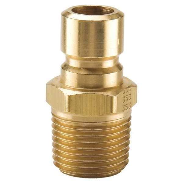 Hydraulic Quick Connect Hose Coupling, Brass Body, Sleeve Lock, 3/8