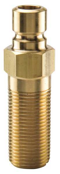Hydraulic Quick Connect Hose Coupling, Brass Body, Sleeve Lock, 3/8