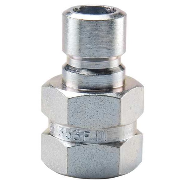 Hydraulic Quick Connect Hose Coupling, Steel Body, Sleeve Lock, 1/4