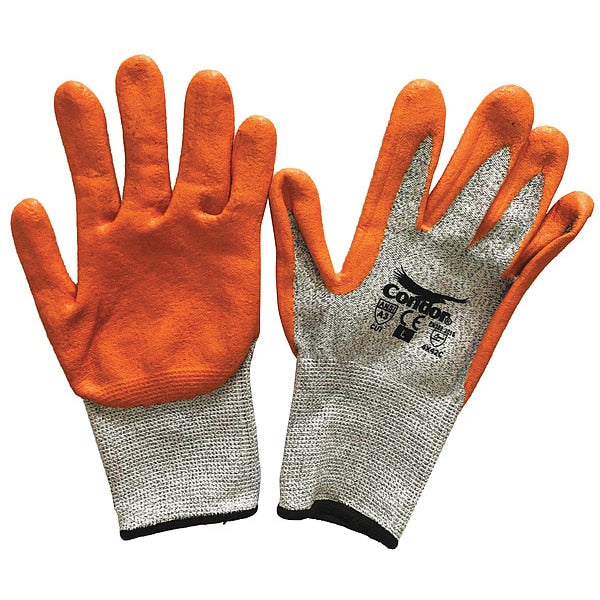 Cut Resistant Coated Gloves, A3 Cut Level, Nitrile, M, 1 PR