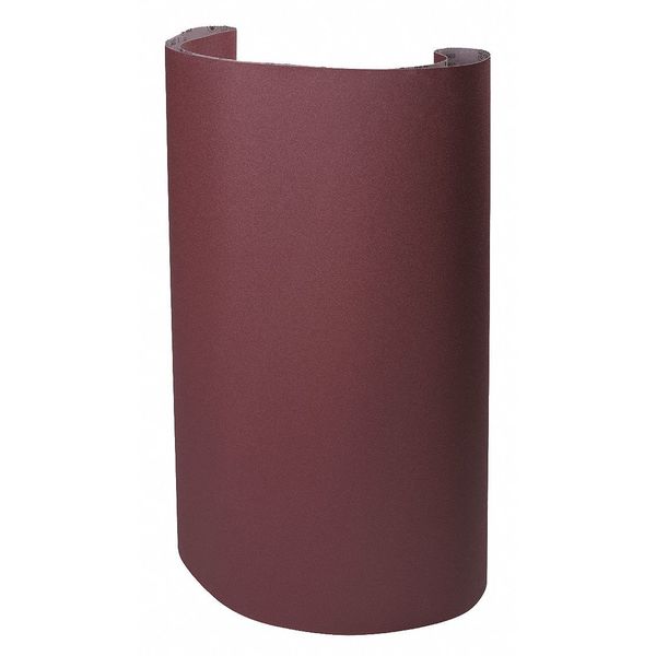 Sanding Belt, Coated, 52 in W, 75 in L, 120 Grit, Fine, Aluminum Oxide, 340D, Brown
