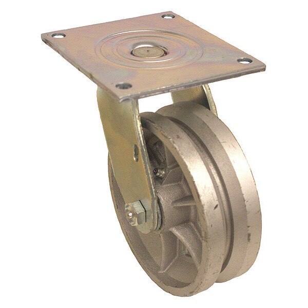 Plate Caster, 1000 lb. Ld Rating, Roller