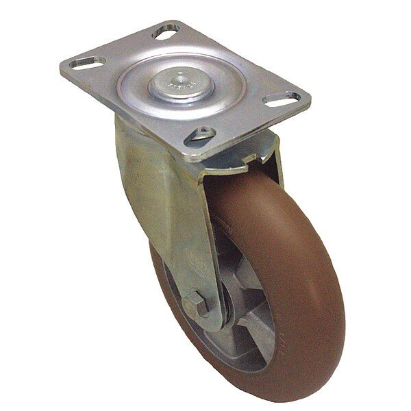 Plate Caster, 1750 lb. Ld Rating, Ball