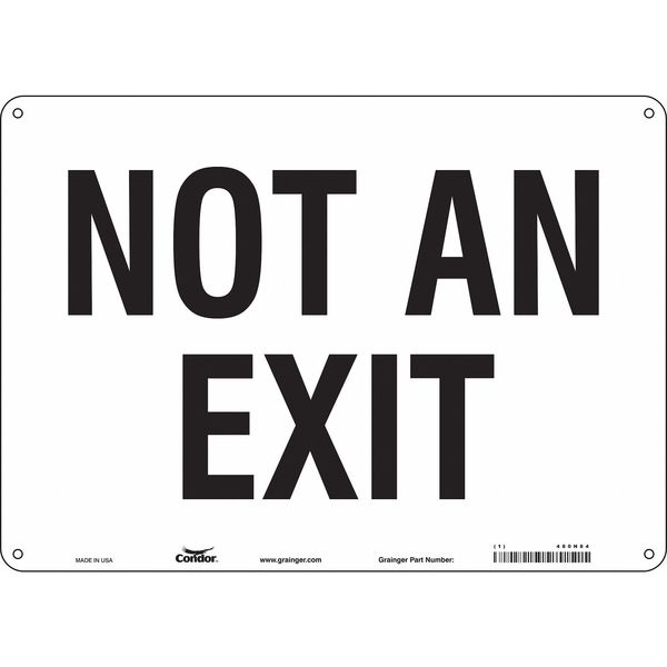 Safety Sign, 10 in x 14 in, Aluminum