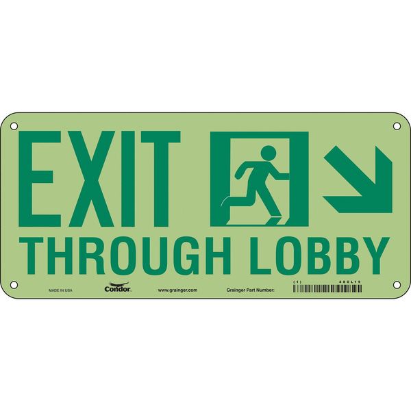 Safety Sign, 10 in x 22 in, Aluminum