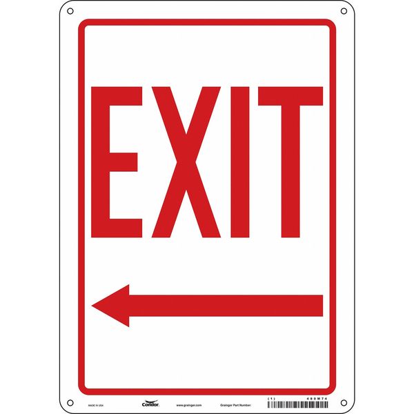 Exit Sign, English, 10