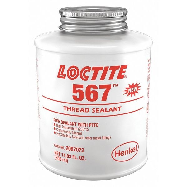 Loctite 567 Thread Sealant Pipe Thread Sealant, 350mL, Low, White