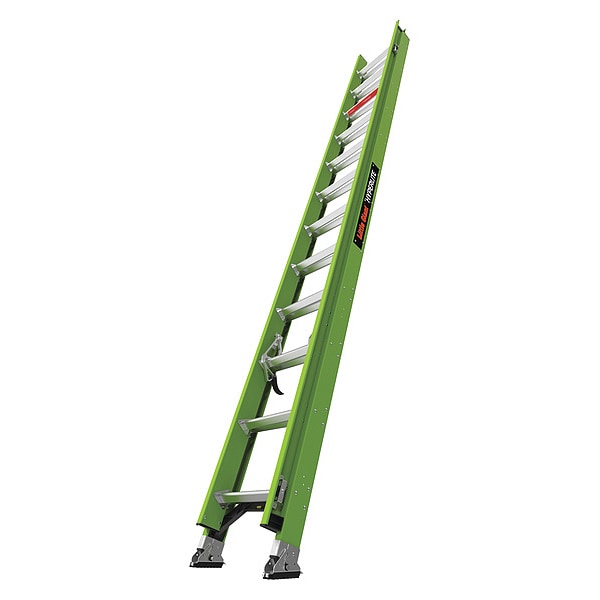 Fiberglass Extension Ladder, 300 lb Load Capacity