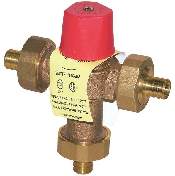 Mixing Valve, Brass, 0.5 to 23 gpm