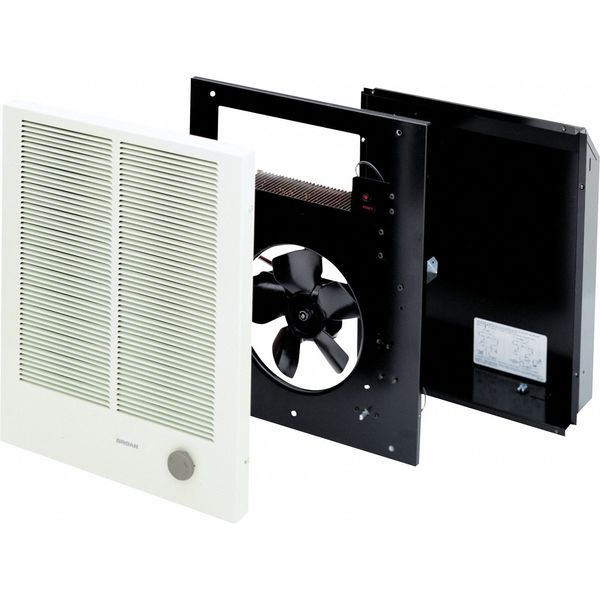 Recessed Electric Wall-Mount Heater, Recessed or Surface, 208/240V AC