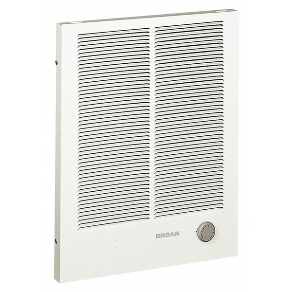 Recessed Electric Wall-Mount Heater, Recessed or Surface, White