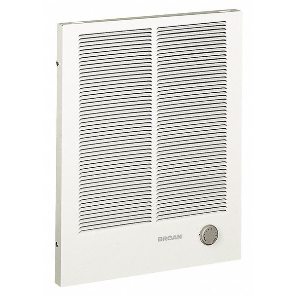 Recessed Electric Wall-Mount Heater, Recessed or Surface, 208/240V AC