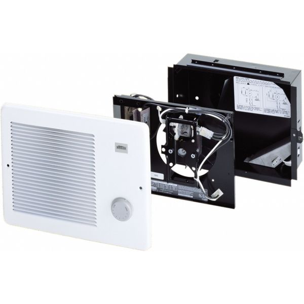 Recessed Electric Wall-Mount Heater, Recessed or Surface, 208/240V AC