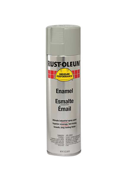 Rust Preventative Spray Paint, Light Machinery Gray, Gloss, 15 oz