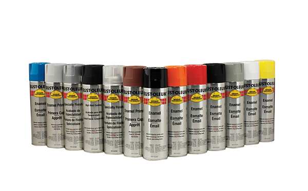 Rust Preventative Spray Paint, Safety Blue, Gloss, 15 oz