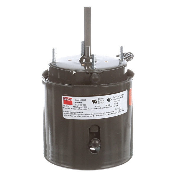HVAC Motor, 1/20 HP, 1550 rpm, 230V, 3.3