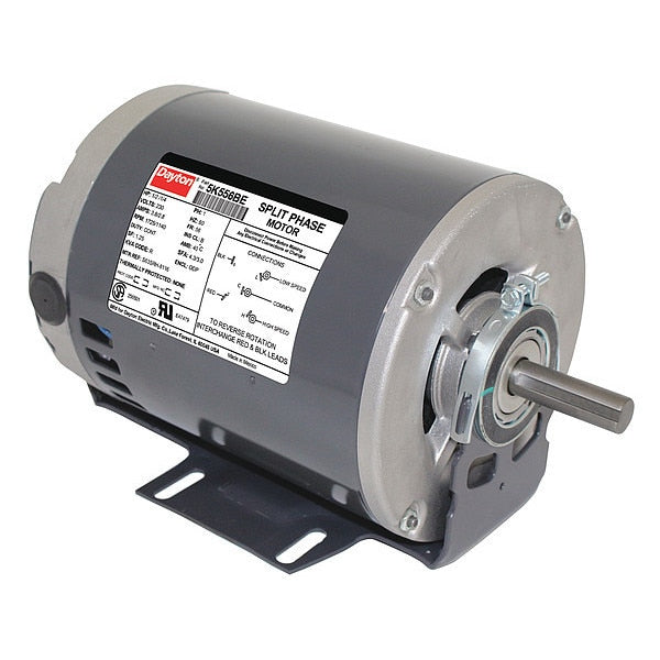 Mtr, 1/2, 1/4HP, 1725/1140RPM, 230V