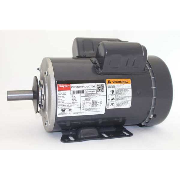 Capacitor-Start/Run General Purpose Motor, 2 HP, 115/230V AC Voltage, 56HZ Frame