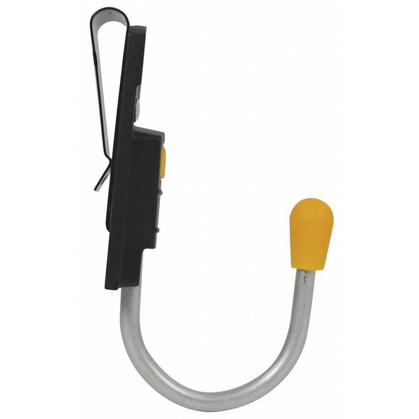 J Tool Storage Hook w/ Belt Clip, Silver/Black/Yellow