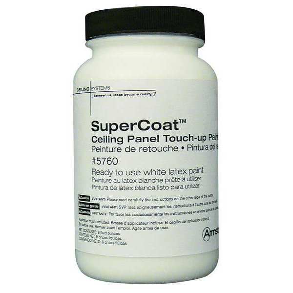Ceiling Paint, LatexBase, White, 8 oz