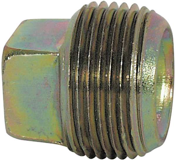 Square Pipe Plug, Carbon Steel, MNPT, PK2