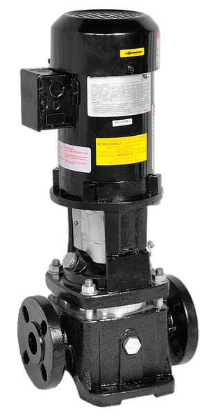 Multi-Stage Booster Pump, 3/4 hp, 208 to 240/480V AC, 3 Phase, 1-1/4 in Flanged Inlet Size, 2 Stage